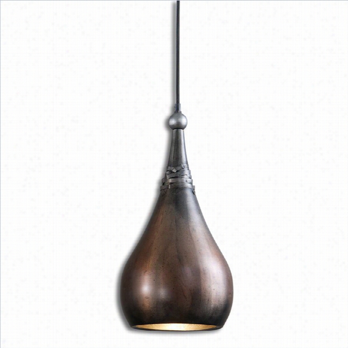 Uttermost Alepna 1 Light Mini Pendant In Washed Copper