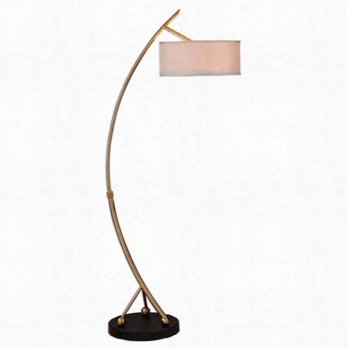 Ut Termost Vardar Curved Brasss Floor Lamp