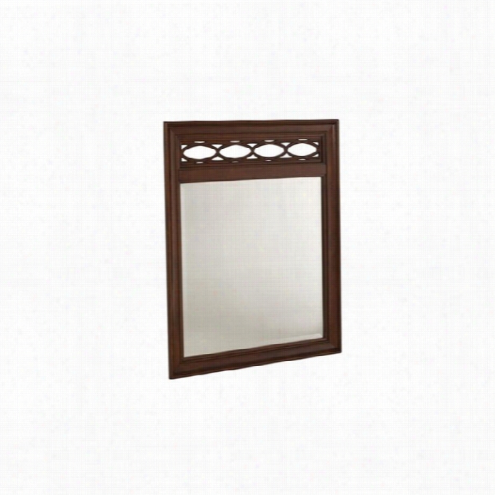 American Drewc Herry Grove Fert Mirror With Supports In Mid Tone Brown