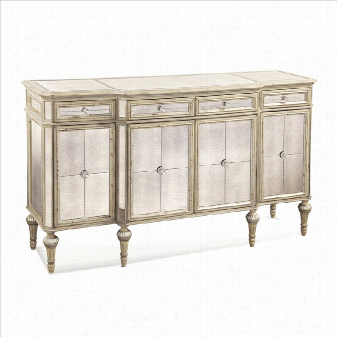 Bassett Mirror Reflections Sideboard In Antique Cream