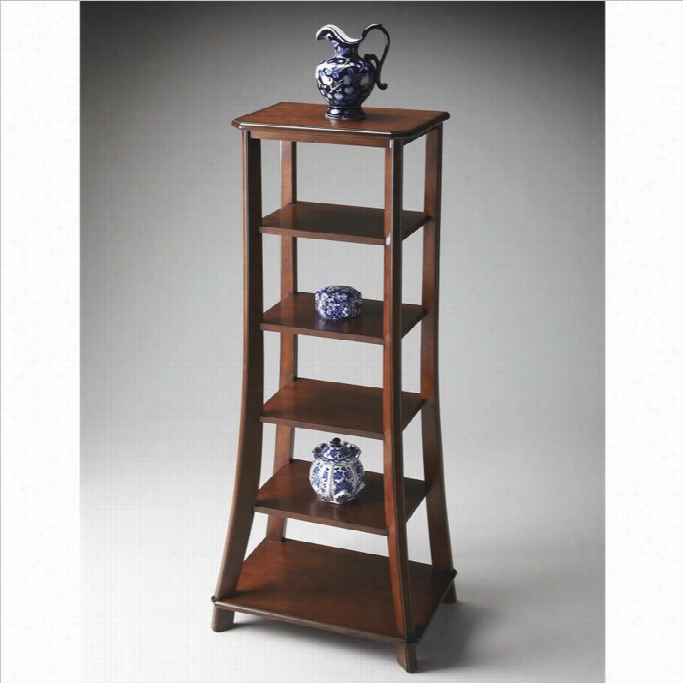 Butleer Specialty Etagere In Plantation Cherry