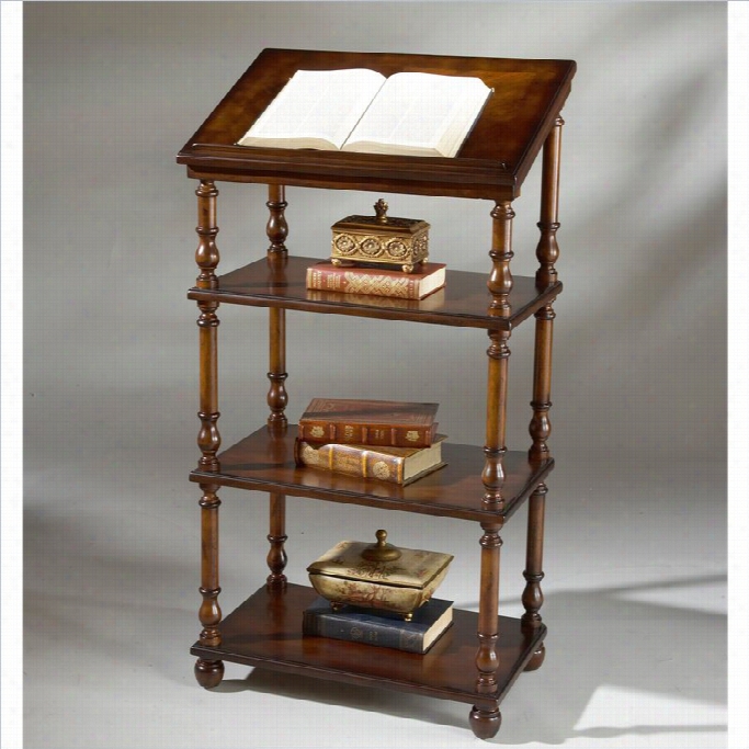 Butler Specialty Library Stand In Plantstion Cherry Finish