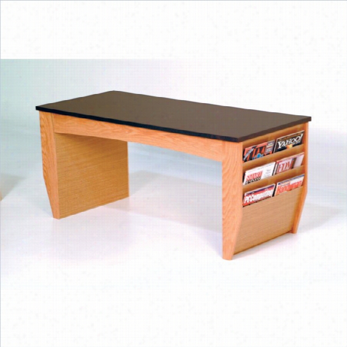 Dakota Wave Coffee Table Wtoh Magazine Pockets In Light Oak