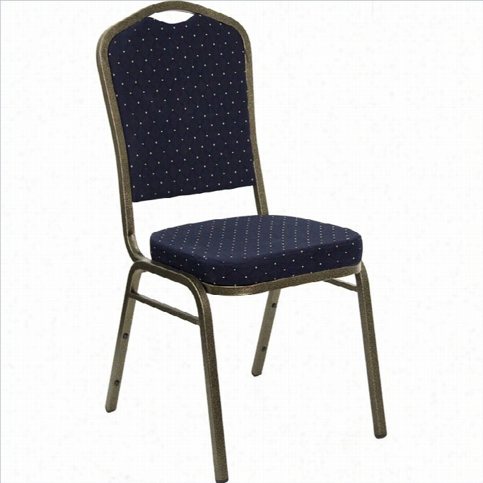 Flash Furnit Ure Hercules Banquet Stacking Chair In Gold Vein Metal