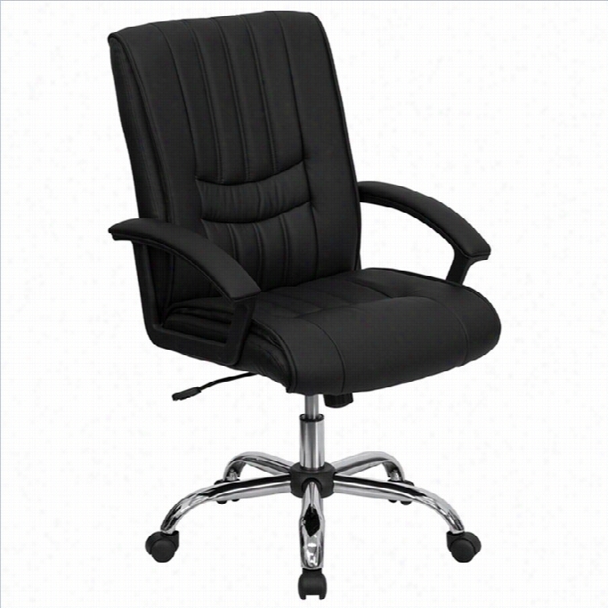 Flash Furniture Mid Bcak Manager's Office Chair In Black