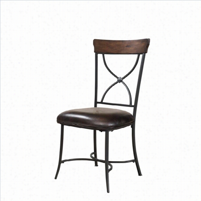 Hillsdale Cameron X-back Dining Chair In Chestnut Brown (set Of 2)