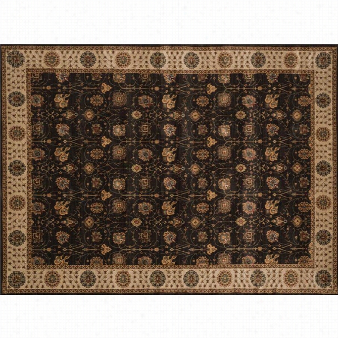 Loloi Stnley 12' X 15' Power Loomed Rug In Espresso Ahd Beige