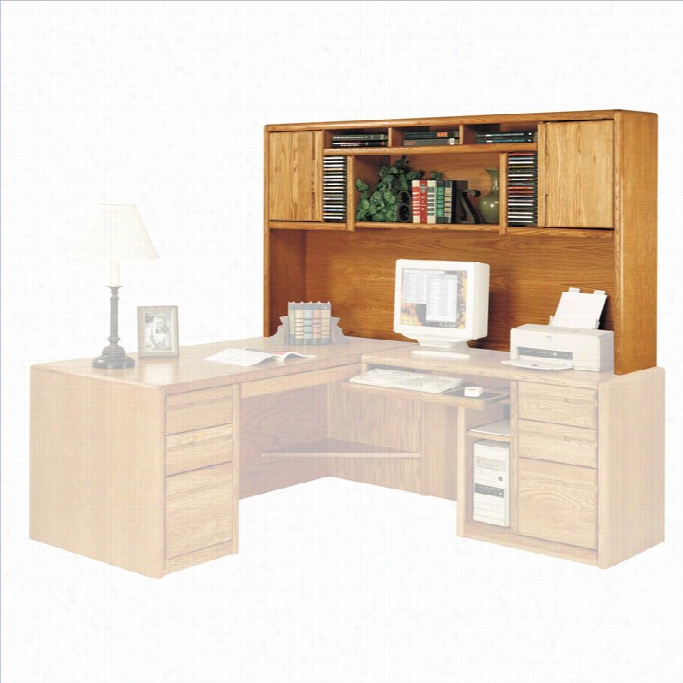 Ma Rtin Appendages Contemporarry Deluxe Hutch N Edium Oak