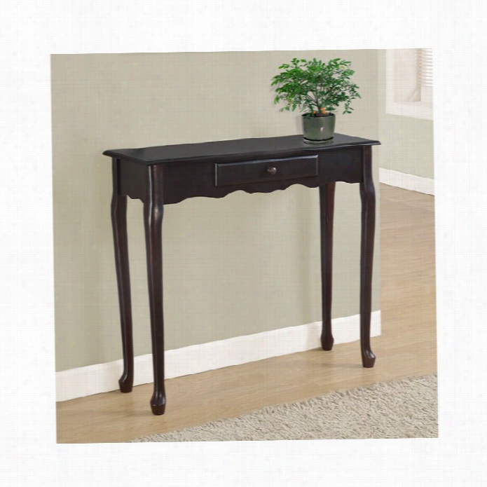 Moanrch 36 Console Accent Table In Dark Cherry