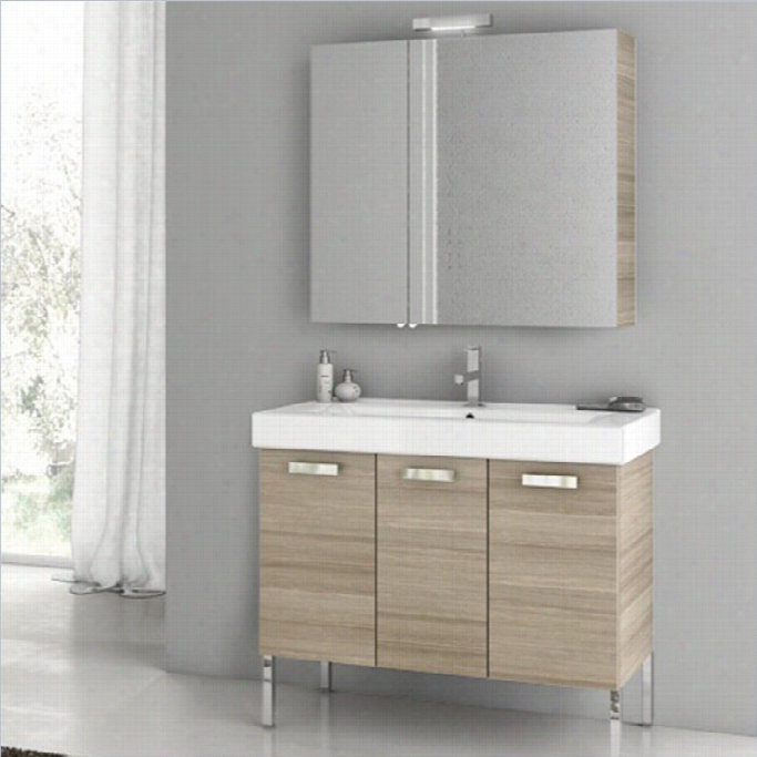 N Ameek's Acf 37 Cubical Standnig Bathroom Vanity Set In Larch Canapa