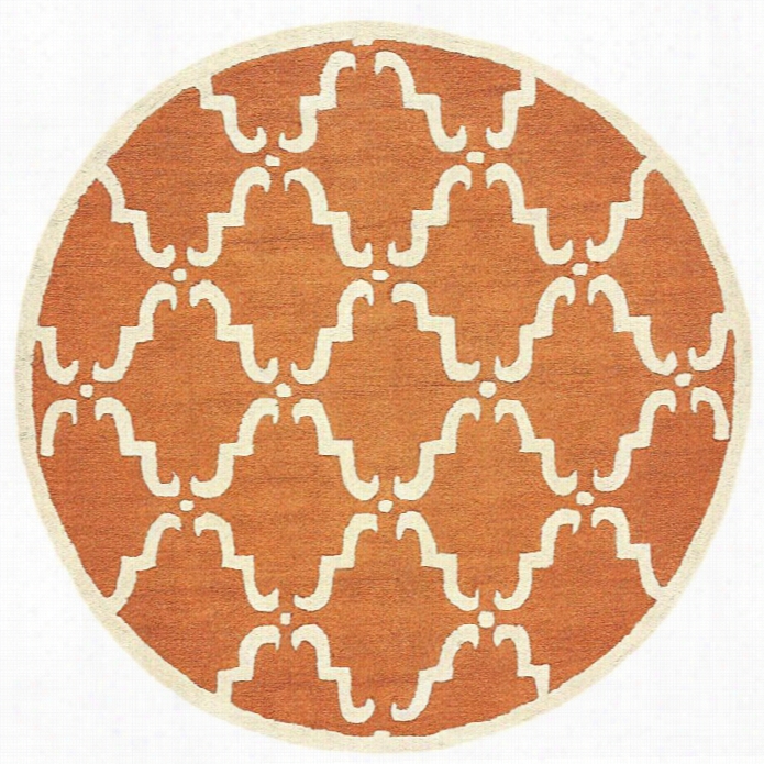 Nuloom 6' X 6' Hand Tufted Divina Round Rug In Pumpkin