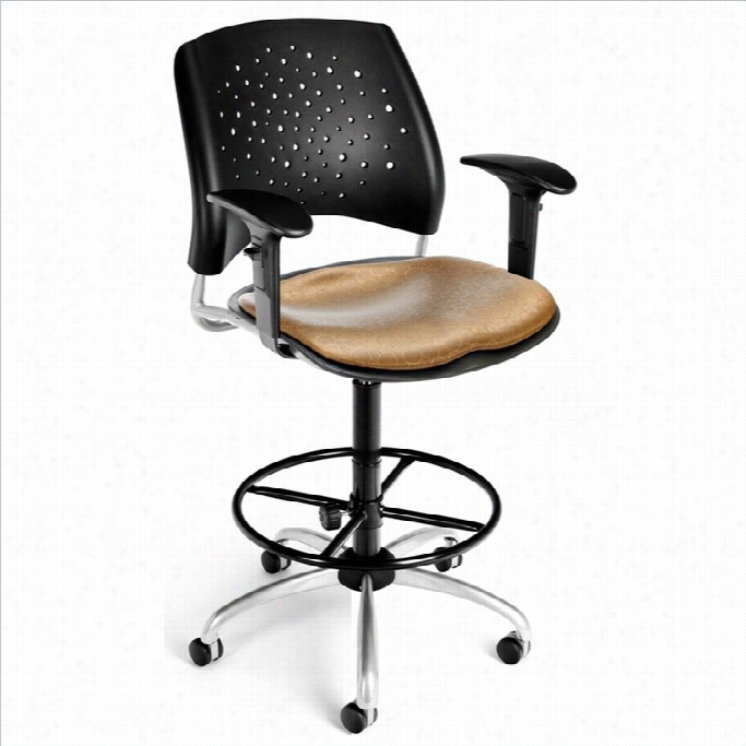 Ofm Star Swivel Drafting Chair With Arms And Drafting Kit I Nshoya