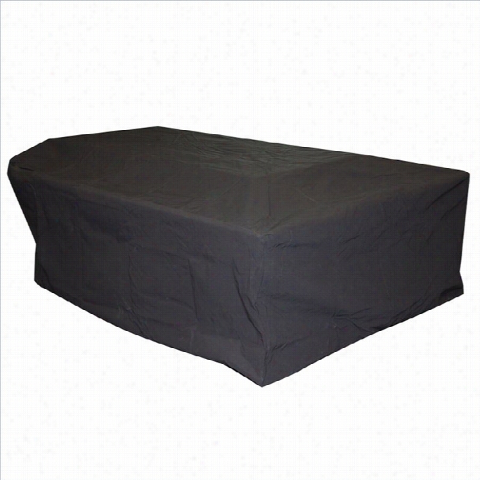 Outdoor Greatroom Company Rectangular Black Vinnyl Cver