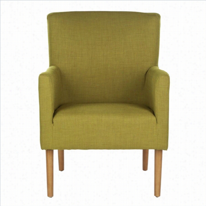 Safaveih Darryl Fabric Arm Chair In Gresn