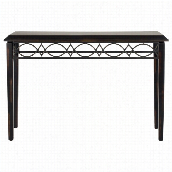 Safavieh Jacquelyn Birch Wood Console I Dark Brown