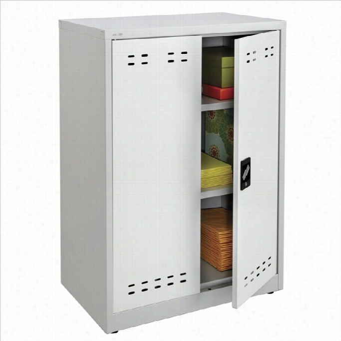 Safco 42h Steel Stodage Cabinet In Gray