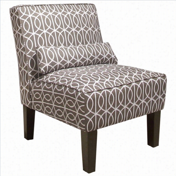 Skyline Furniture Slipp Er Chai Ri N Beige Geometric Pattern