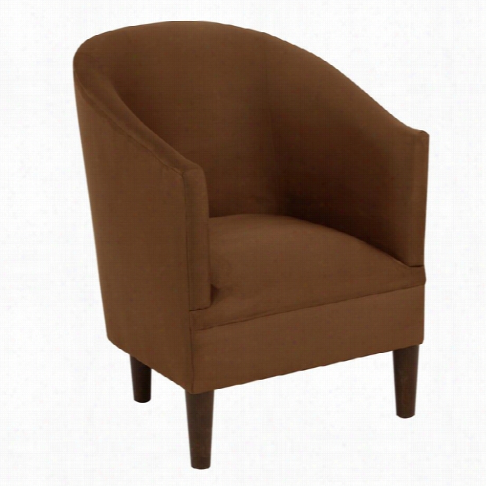 Skyline Upholstered Tub Chair In Chocollate