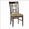 Atlantic Furniture Montego Bay Cappuccino Fabric Dining Chair (Set of 2)-Espresso