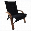 International Caravan Foldable Game Chair in Black