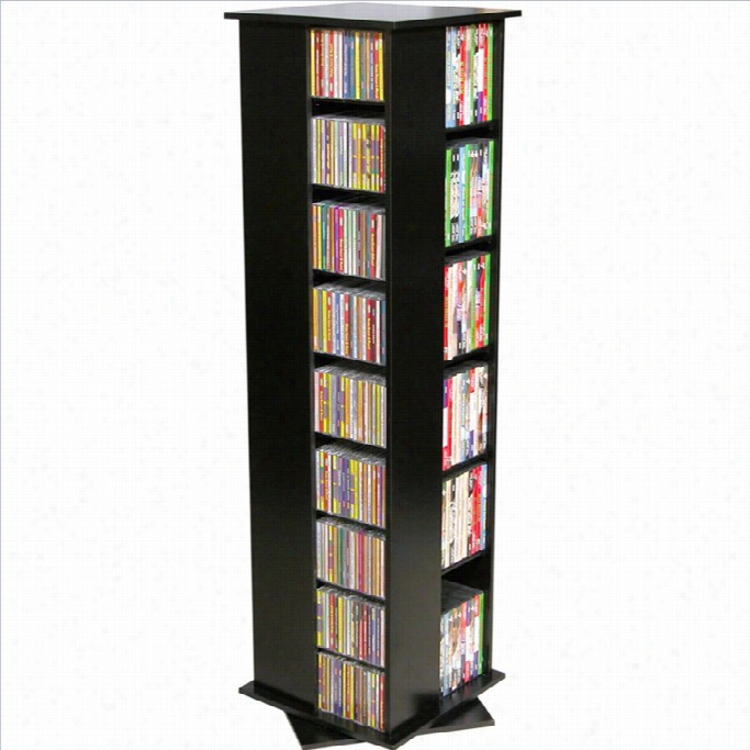 Venture Horizon 56 4-sided Cd Dvd Spnining Tower-oak