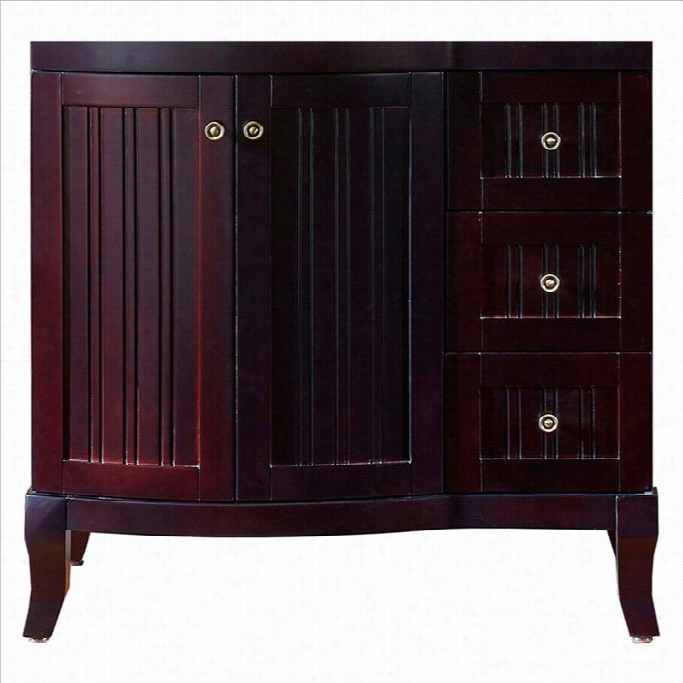 Virtu Usa Kyaleesi 36 Bathroom Vanity Cabinet In Espresso