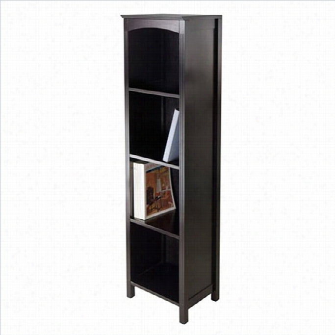 Winsome Terrace 5 Piece Storage 5 Tier Shelf Iin Dek Espresso