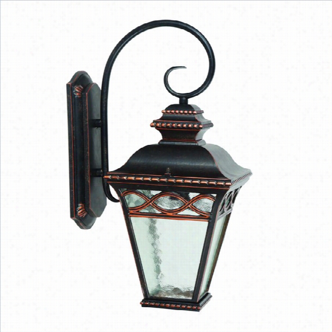 Yosemite Home Decor Reynolds Creek 1 Light Exterior In Oil Rubbed Bronze With Clear Take In ~ Glass Large