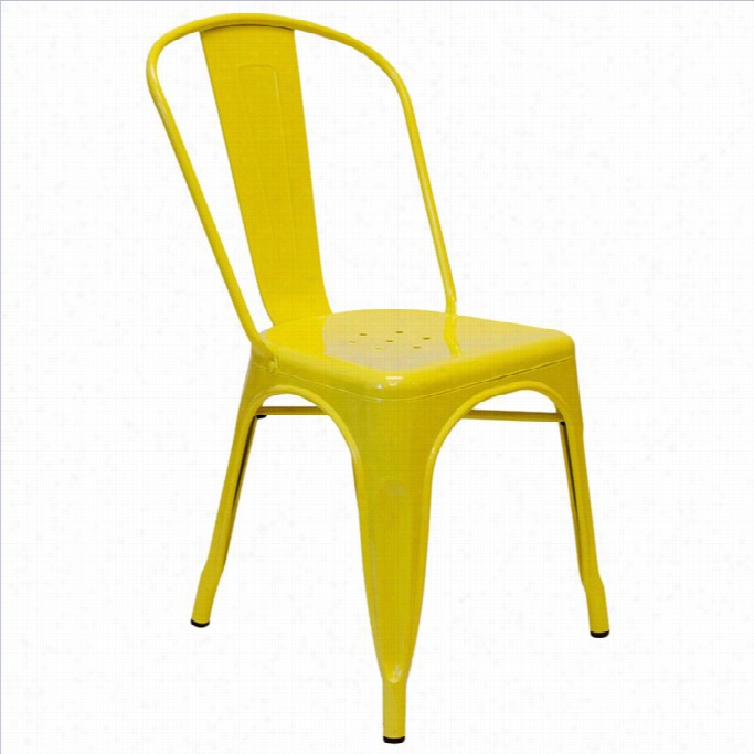 Aeon Furnituure Garvin Dining Chair In Yellow (set O 2)