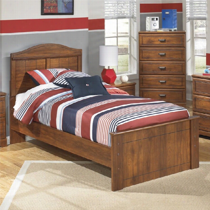 Ashley Barchan Woo Dtwin Panel Bed In Brown