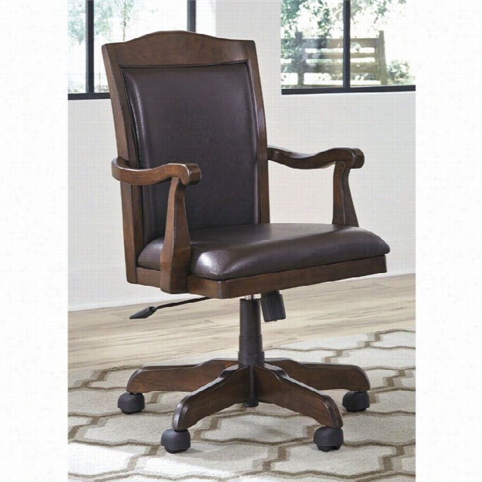 Ashley Porter Hone Office Swiveel Desk Chair In Brown