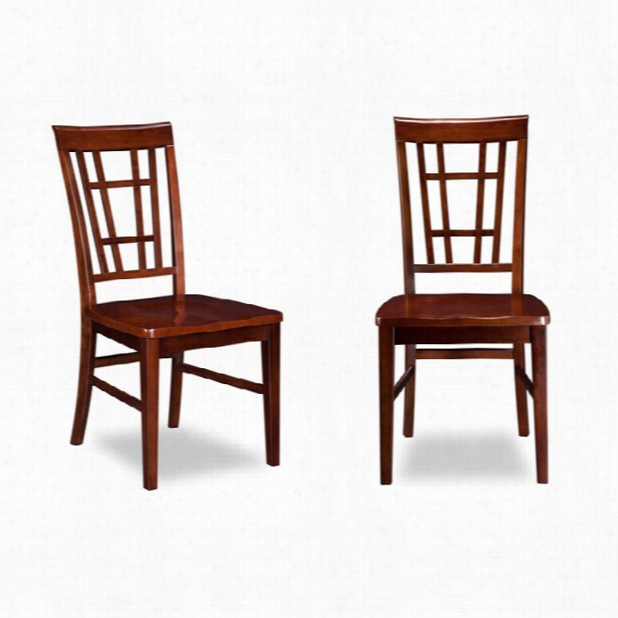 Atlantic Furniture Montego Bay Dining Chairs In Walnut (decline Of 2)