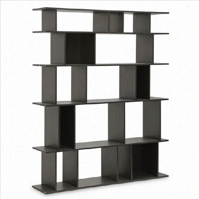 Baxton Studio Tilson Bookshelf In Dark Brown