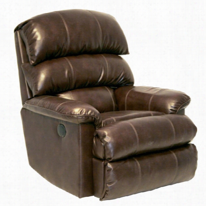 Catnapper Templeton Leather Power Wall Hug Ger Recliner In Espresso