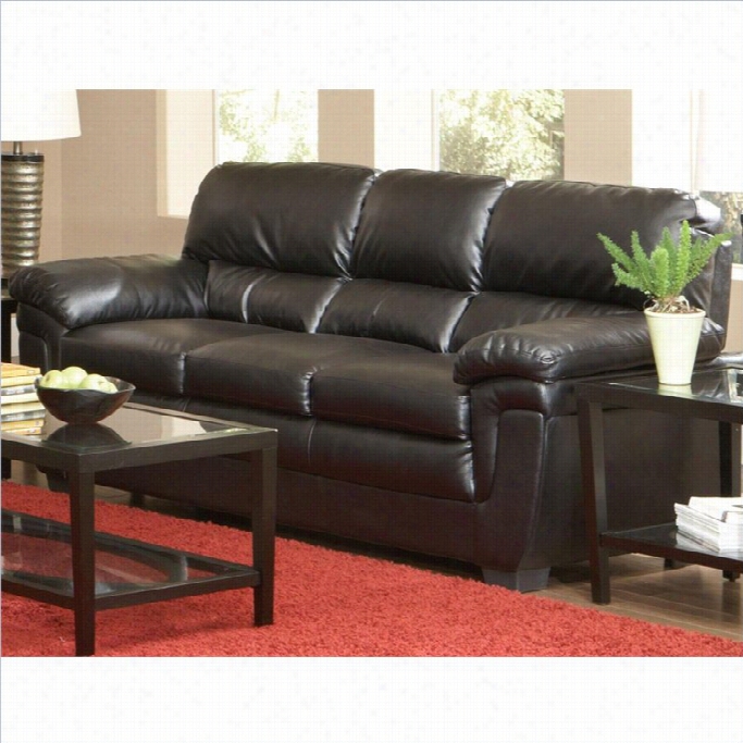 Coast Er Fenmore Casuual Split Back Leather Sofa In Black