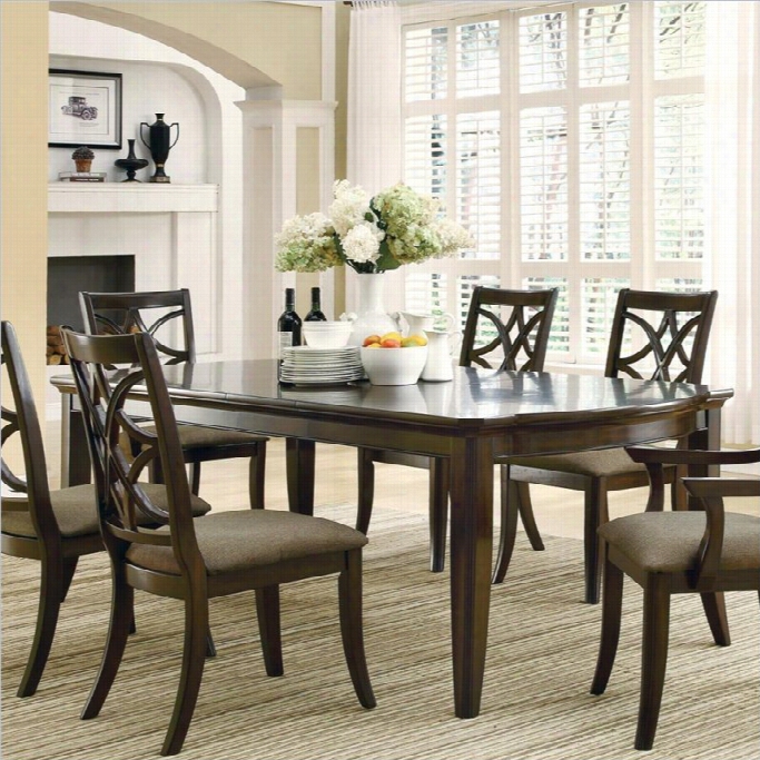 Coaster Meredith Dinin Gleg Dining Table With Leaf Extensions In Espresso