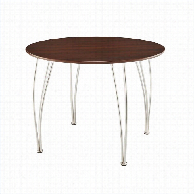 Dhp Bentwood Round Wood Dining Tab Le In Espresso