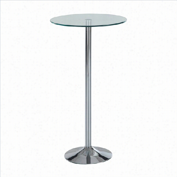 Global Furniture Bar Table In Chrome