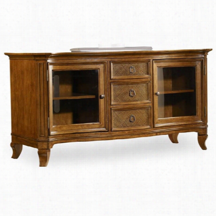 Hooker Furniture Windward 62 Inch Tv Console In Light Brown Cherry