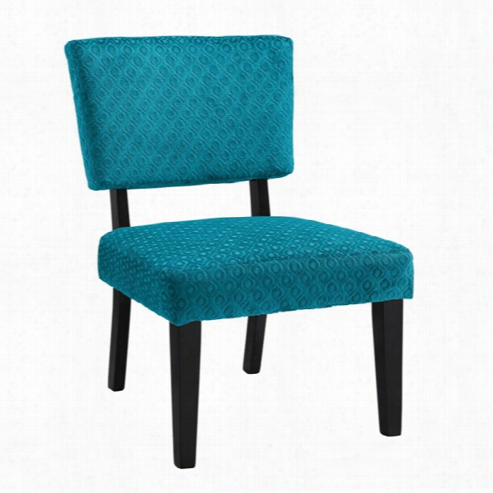 Linon Taylor Accent Seat Of Justice In Teal Blue