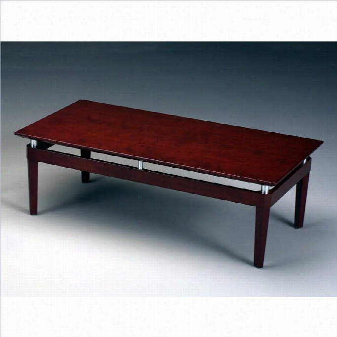 Mayline Napoli Recatngular Coffee Table In Sierra Cherry