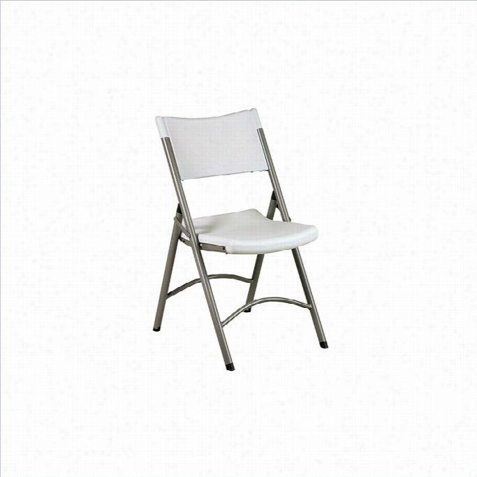 Office Fate Resin Folding Chair Upon Silver Frame (4 Pack)