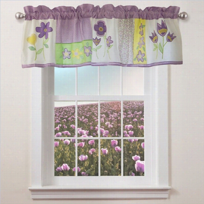 Pem America Patch Of Flowers Multicolor Window Valance