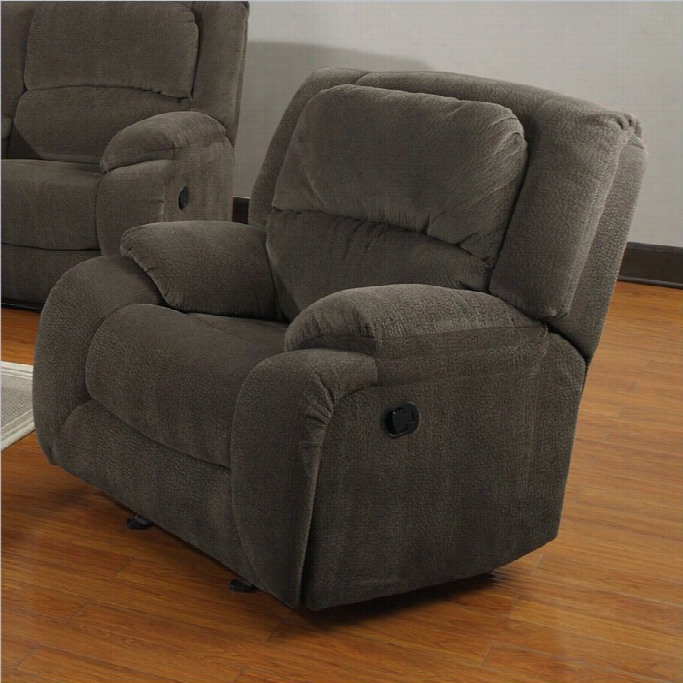 Pri Caesar Glider Recliner In Nimbus Seal