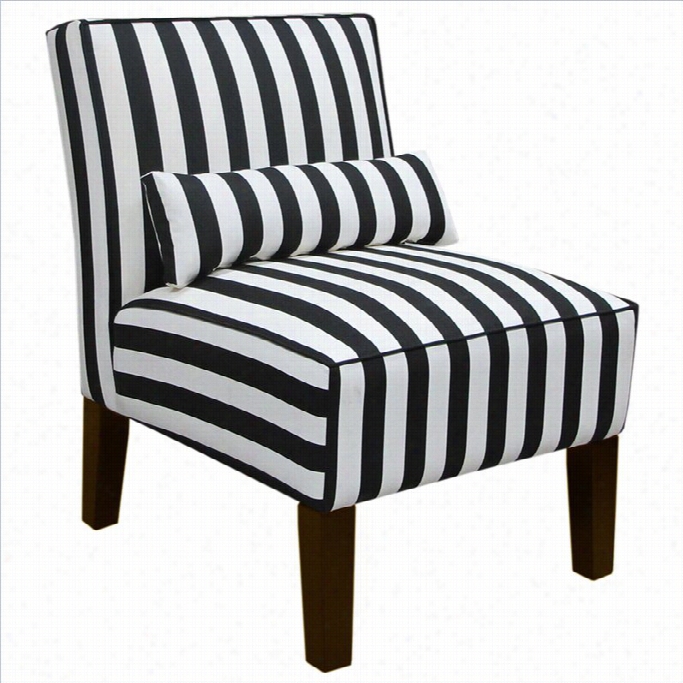 Skyline Furniture Skipper Chair In Black And White