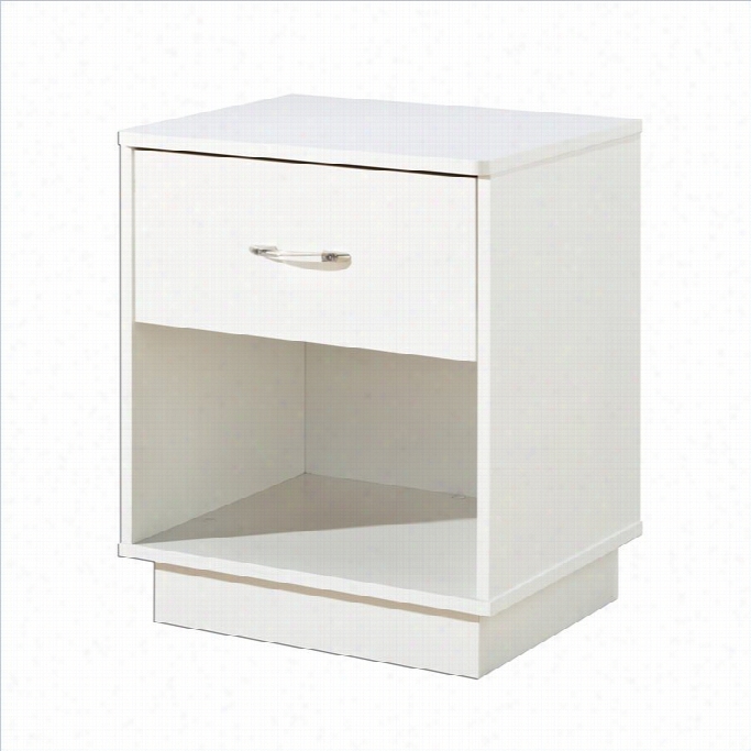 South Shore Logik Pure White Night Table