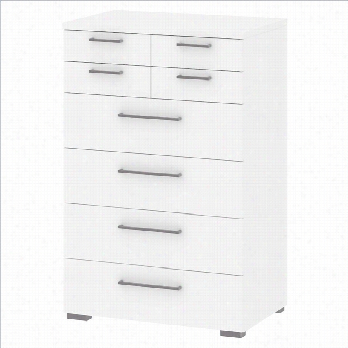 Tvilum Aria 8 Drawer Chest In White