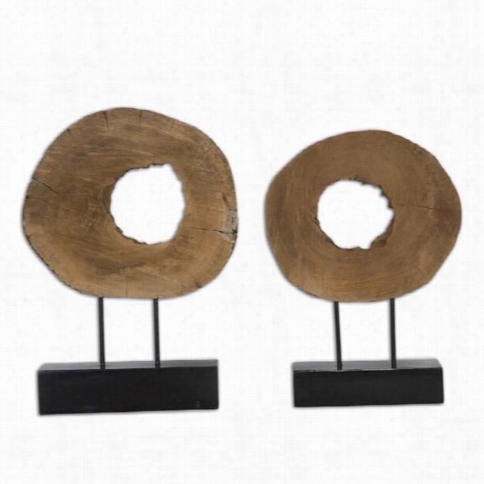 Uttemost Ashlea Wooden Sculptures (set Of 2)