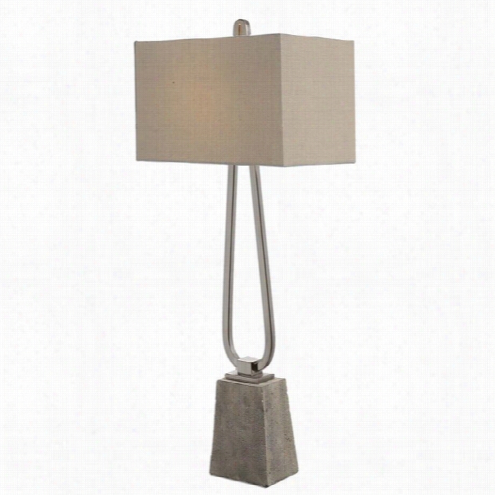 Uttermost Carugo Polished Nickel Laamp