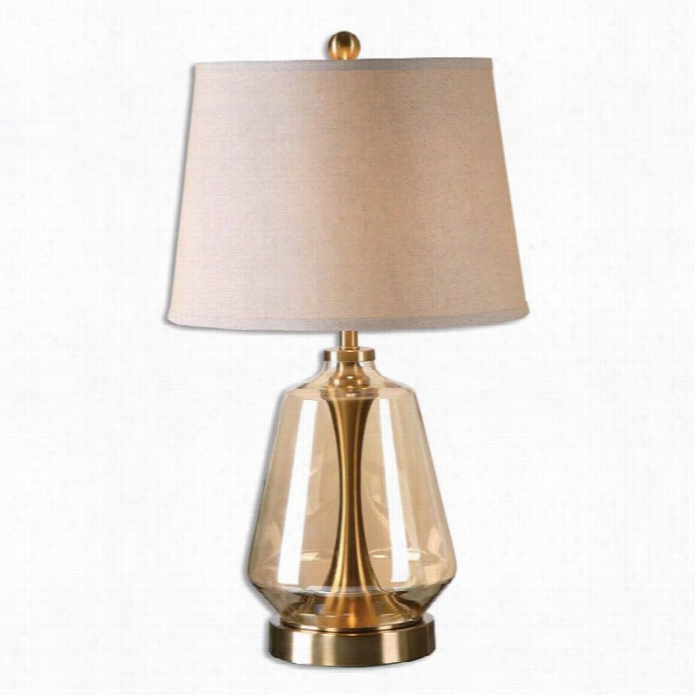 Uttermost Dacono Amber Glaass Table Lamp